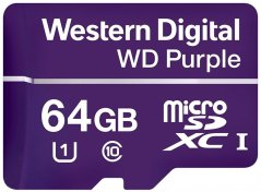 WD micro SDHC card 64GB Purple WDD064G1P0C
