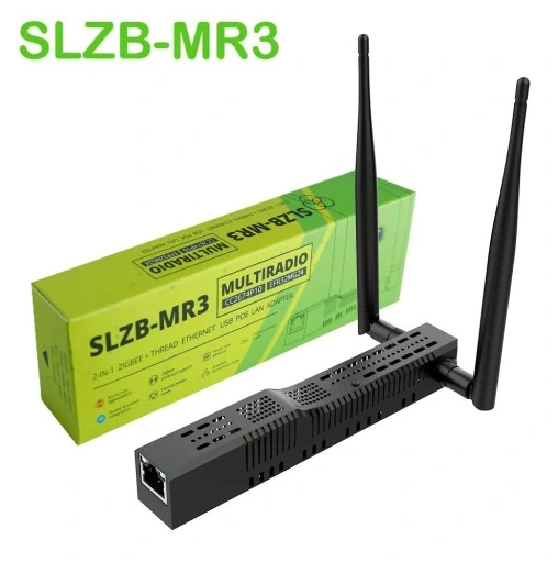 Multifunctional adapter SLZB-MR3 ZigBee Thread Matter ESP32 CC2674P10 MG24 PoE WiFi, PoE