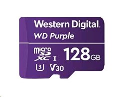 WD micro SDXC card 128GB Purple WDD128G1P0C