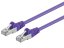 Premiumcord Patch kabel CAT6a S-FTP, RJ45-RJ45, AWG 26/7 0,25m fialová