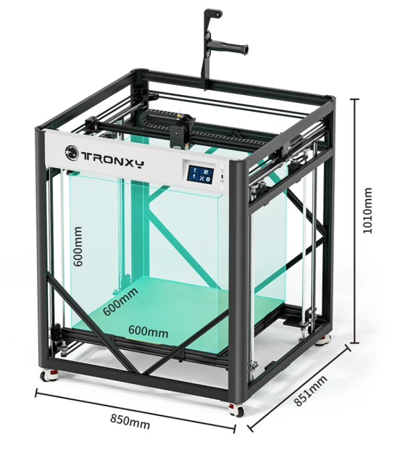 VEHO 600 PRO V2 Upgrade 3D Printer 600*600*600mm, CoreXY, Klipper, Wifi