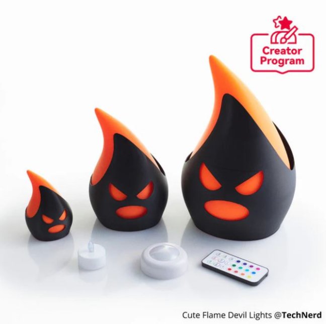 Bambu Lab - Cute Flame Devil Lights