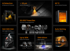 Bambu Lab H2S AMS Combo, FDM 3D Printer, PF003-S+SA007-EU