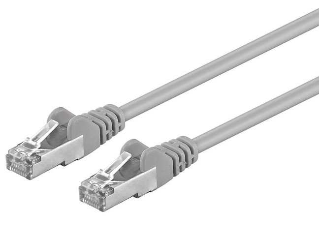 Premiumcord Patch kabel CAT6a S-FTP, RJ45-RJ45, AWG 26/7 1m šedá