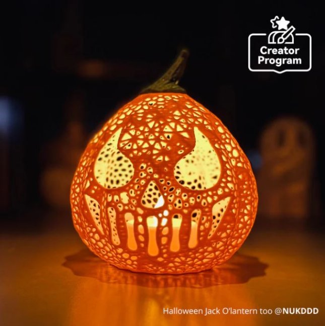 Bambu Lab - Halloween Skull Tear Pumpkin Lantern