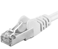 Premiumcord Patch kabel CAT6a S-FTP, RJ45-RJ45, AWG 26/7 3m bílá