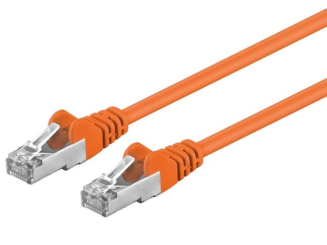 Premiumcord Patch kabel CAT6a S-FTP, RJ45-RJ45, AWG 26/7 7m oranžová