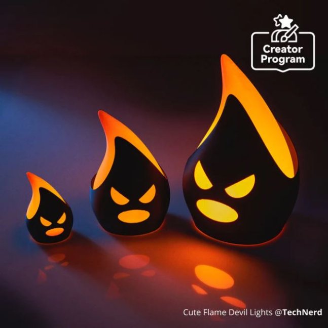 Bambu Lab - Cute Flame Devil Lights