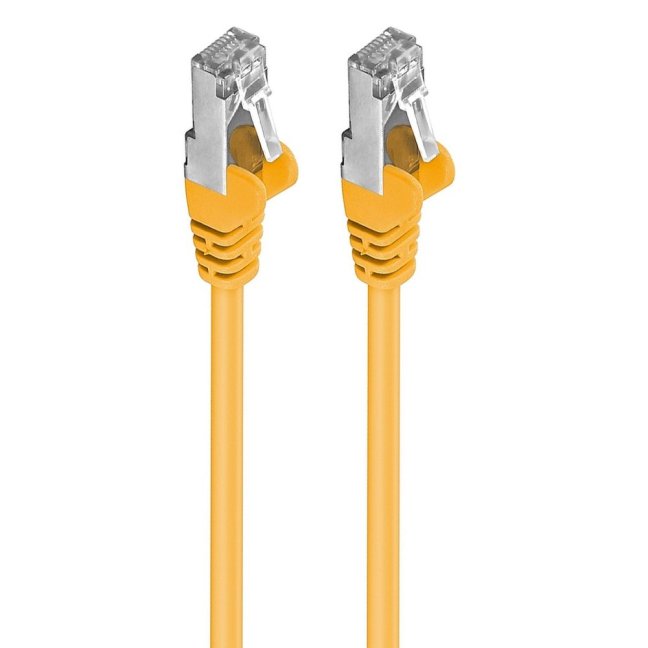 Premiumcord Patch kabel CAT6a S-FTP, RJ45-RJ45, AWG 26/7 1,5m žlutá