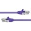 Premiumcord Patch kabel CAT6a S-FTP, RJ45-RJ45, AWG 26/7 0,5m fialová
