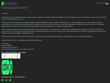 Zrušenie sekundárnych MX záznamov pre DNS hostované domény na Active24.cz