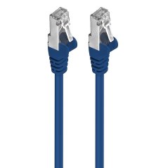 Premiumcord Patch kabel CAT6a S-FTP, RJ45-RJ45, AWG 26/7 0,5m modrá