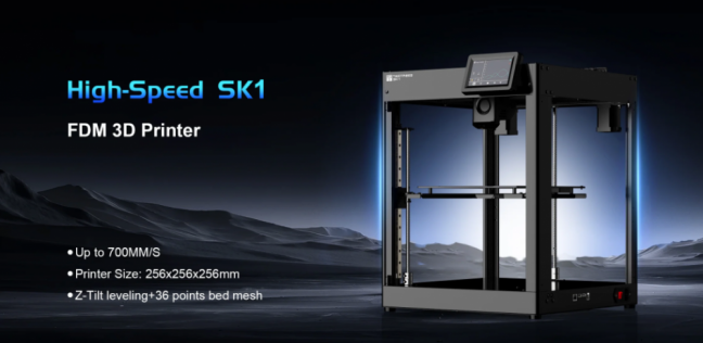 TwoTrees SK1 CoreXY 3D Printer, 700mm/s, 256x256x256, Klipper, acc 20000mm/s2, flow 32mm3/s