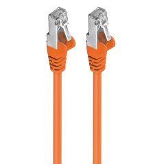 Premiumcord Patch kabel CAT6a S-FTP, RJ45-RJ45, AWG 26/7 7m oranžová