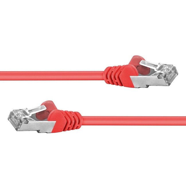 Premiumcord Patch kabel CAT6a S-FTP, RJ45-RJ45, AWG 26/7 2m červená