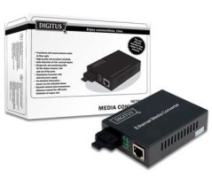 DIGITUS 10/100/1000Base-T to 1000Base-SX, Incl. PSU SC connector, MM, Up to 0.5km DN-82120