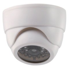 Atrapa vnitřní kopulovité kamery s IR blikající LED