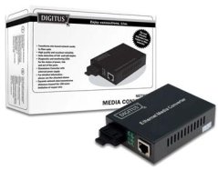 DIGITUS 10/100/1000Base-T to 1000Base-SX, Incl. PSU ST connector, MM, Up to 0.5km DN-82110