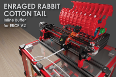 Enraged Rabbit Carrot Feeder CottontTail (ERCT) Complete set of printed parts, PLASTICS ONLY