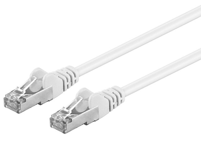 Premiumcord Patch kabel CAT6a S-FTP, RJ45-RJ45, AWG 26/7 1m bílá