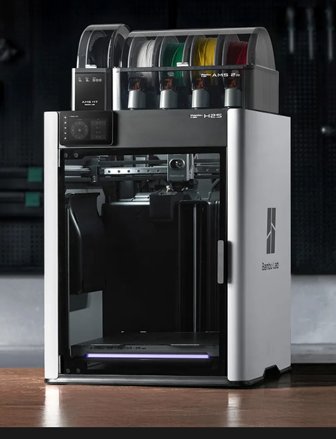 Bambu Lab H2S AMS Combo, FDM 3D Printer, PF003-S+SA007-EU