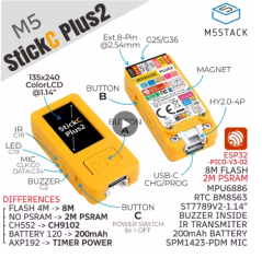 M5StickC PLUS2 ESP32-PICO-V3-02 Mini IoT Development Kit 1.14 inch TFT Screen IoT
