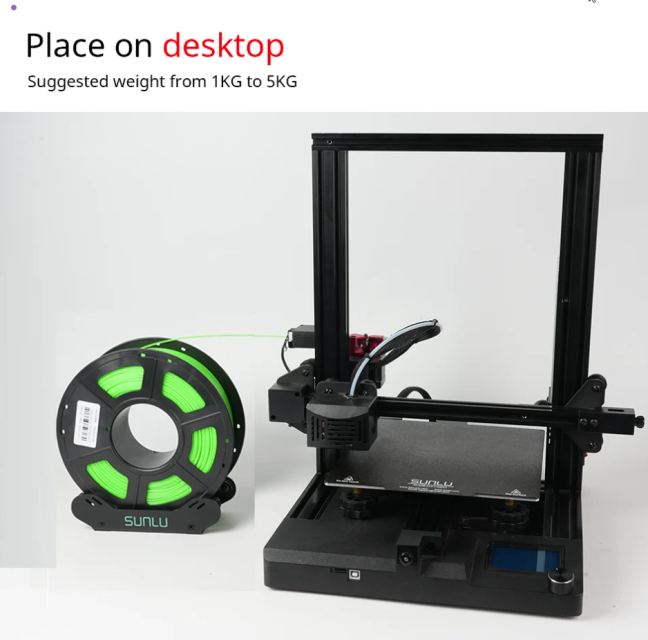 Držák filamentu pro 3D tiskárnu Přesně nastavitelný držák filamentu 1,2,5,5 kg cívka