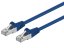 Premiumcord Patch kabel CAT6a S-FTP, RJ45-RJ45, AWG 26/7 0,5m modrá