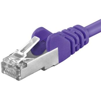 Premiumcord Patch kabel CAT6a S-FTP, RJ45-RJ45, AWG 26/7 7m fialová