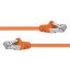 Premiumcord Patch kabel CAT6a S-FTP, RJ45-RJ45, AWG 26/7 0,5m oranžová
