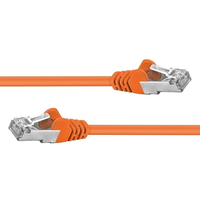 Premiumcord Patch kabel CAT6a S-FTP, RJ45-RJ45, AWG 26/7 2m oranžová