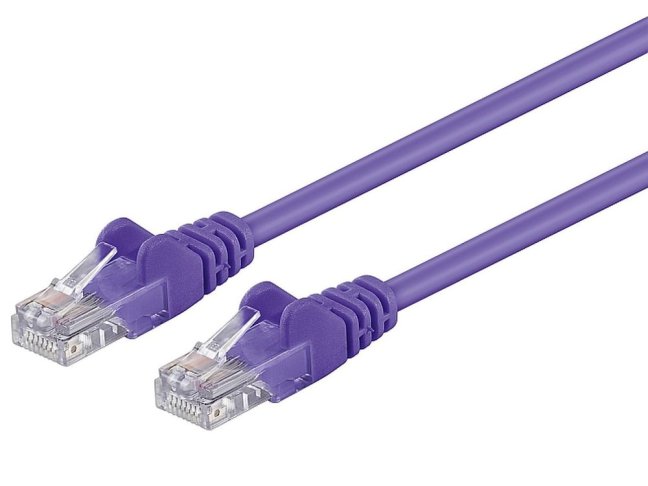 PremiumCord Patch kabel UTP RJ45-RJ45 CAT6 10m fialová