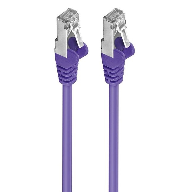 Premiumcord Patch kabel CAT6a S-FTP, RJ45-RJ45, AWG 26/7 3m fialová