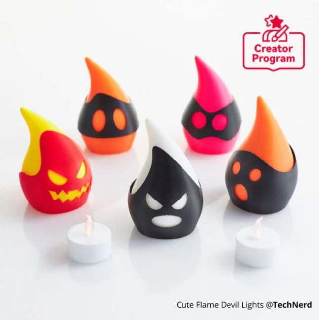 Bambu Lab - Cute Flame Devil Lights