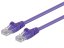 PremiumCord Patch kabel UTP RJ45-RJ45 level 5e 1,5m fialová