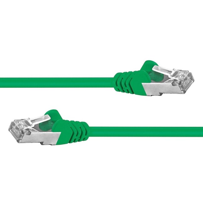 Premiumcord Patch kabel CAT6a S-FTP, RJ45-RJ45, AWG 26/7 2m zelený