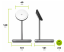 AlzaPower WQT310 Wireless Qi2 Compatible with MagSafe Charger Stand 15W černá
