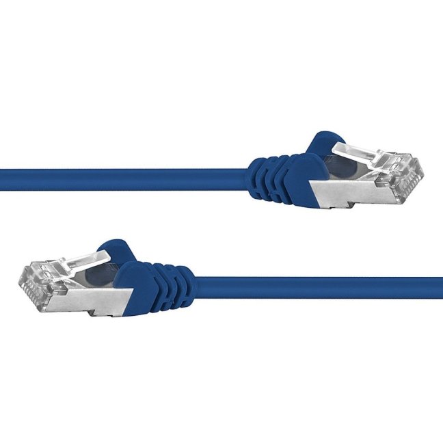 Premiumcord Patch kabel CAT6a S-FTP, RJ45-RJ45, AWG 26/7 0,25m modrá